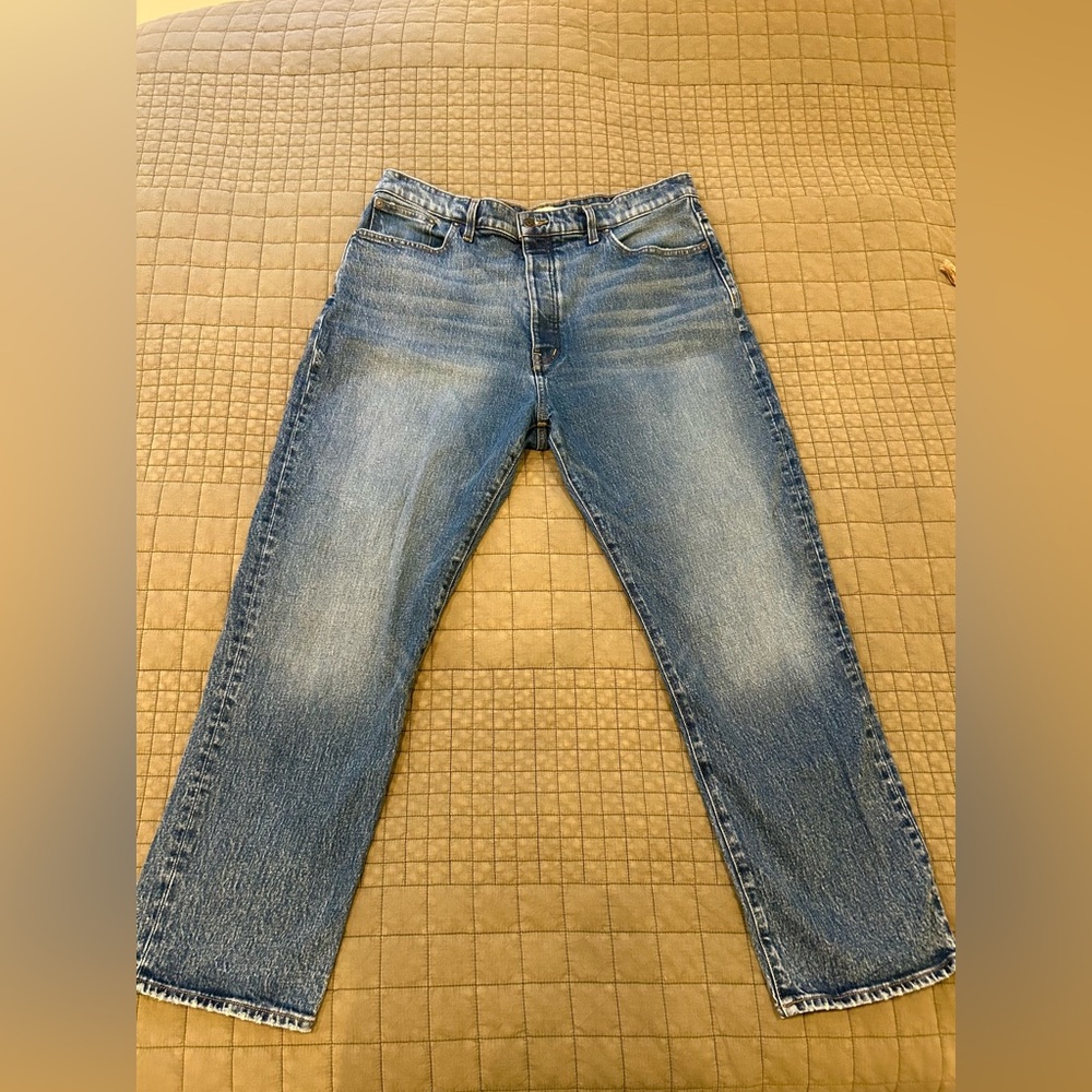 Madewell The '90s Straight Crop Jean in Concho Wash - Picture 4 of 6